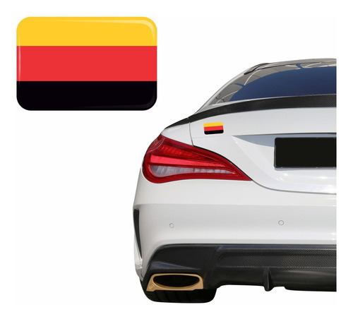 Adesivo Bandeira Alemanha Resinado Volkswagen Emblema Mod 02