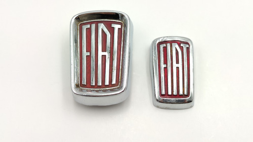 Emblemas Fiat 1100 Parrilla Y Cofre Originales Auto Clasico