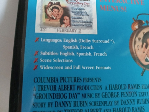 Bill Murray Groundhog Day Dvd ( El Dia De La Marmota)