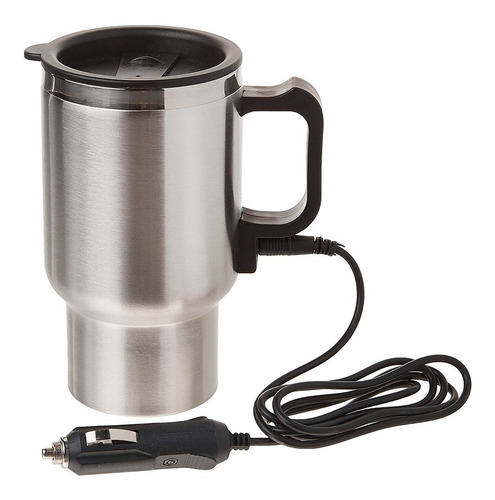 Imagen 1 de 10 de Jarra Taza Calentador Térmico Para Auto Acero Inoxidable 12v