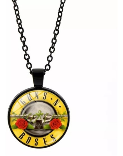 Collar De Guns N Roses Banda De Rock Alx Slash Colgante