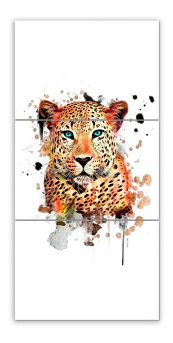 Cuadro Triptico Leopardos Varios Modelos 60x120 (5)