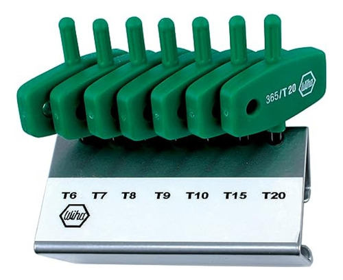 Wiha 36590 Torx Hex Key Set, Wing Handle, 7 Piezas