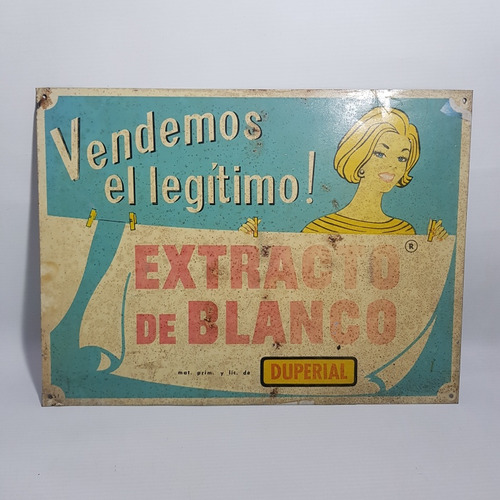 Antiguo Cartel Litograf Extracto Blanco Ramos Gles Mag 62255
