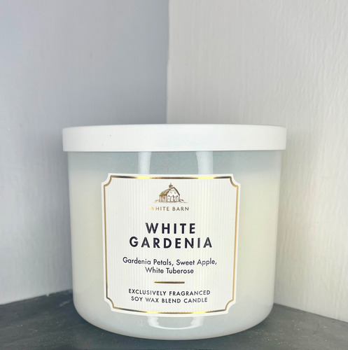Bath And Body Works Vela Aromatica Grande 3 Mechas Blanco White Gardenia