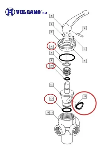 Kit O ring Juntas Multivalvula 3 V as Vulcano MercadoLibre