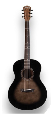 Guitarra acústica Washburn Bella Tono Novo S9 para diestros gloss charcoal burst satin