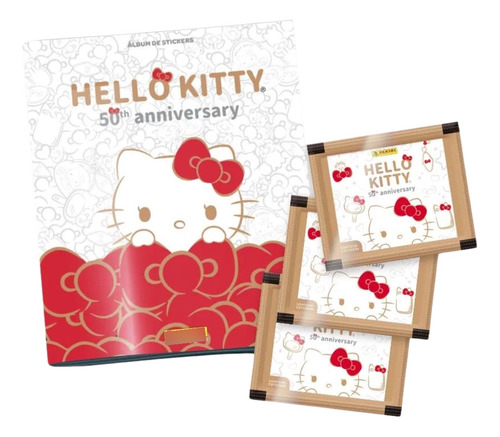 Álbum + 10 Sobres Hello Kitty 50th Anniversary.