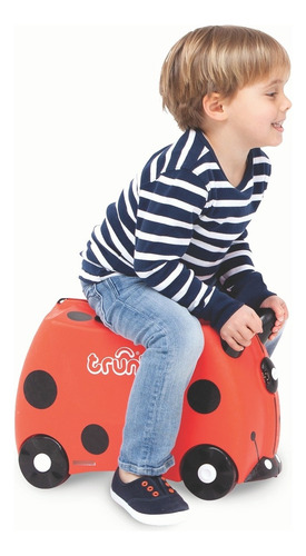 Trunki Maleta Con Ruedas - Ladybug Color Rojo