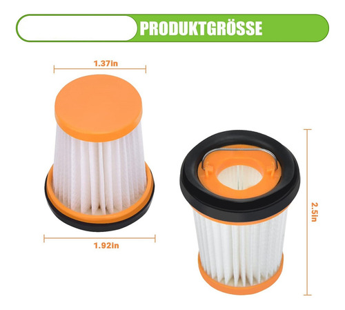 Filtro De Vacío De 6 Piezas Para Filtro De Vacío Portátil In