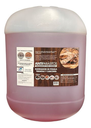 Protector Madera Antipolilla 20lts Acabado Mate Color Transparente