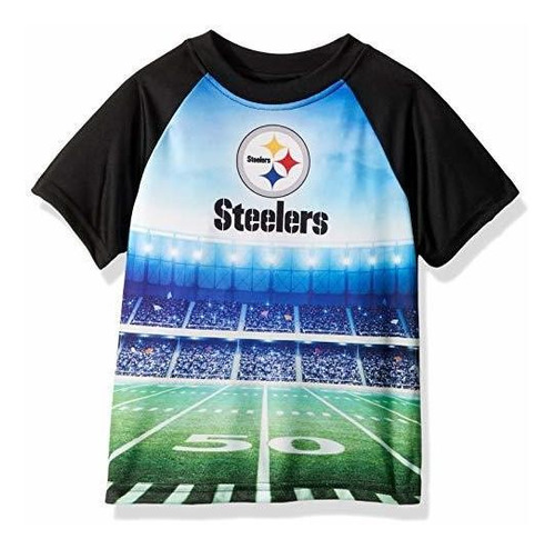 Camiseta De Manga Corta Nfl Pittsburgh Steelers Unisex, Negr