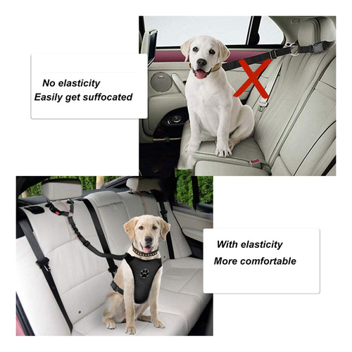 Cinturón De Seguridad Para Mascotas, Correa Para Perros, Cue