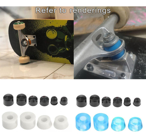 C 20x Skateboard Wheels Kit Roller Bushing Luminoso Led