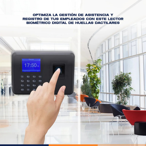 Lector De Huellas Digitales Biométrico Digital Huellas Dactilares 2.3 Pulgadas Gamer24hs Control Personal Ingreso Fichar Registro Empleados Carga Descarga Datos Usb 100 Registros