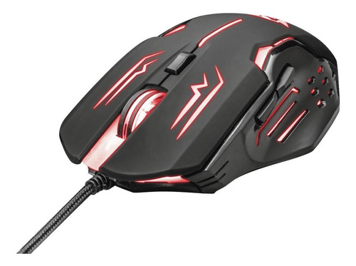 Mouse De Juego Trust Rava Gxt 108 Negro Negro
