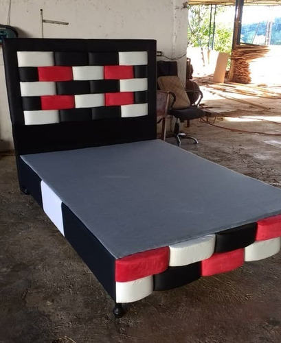 Imagen 2 de 9 de Camas Matrimoniales Con Copete E Individuales, Box Spring