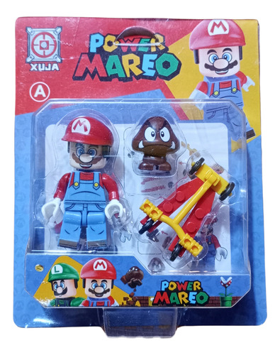 Muñeco Mario Bros Con Accesorios Jugueteria Bloque 