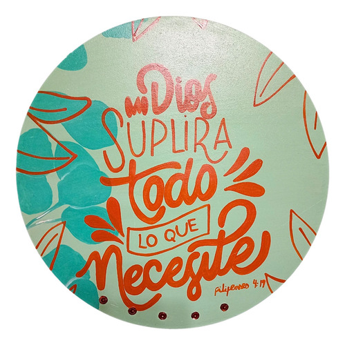 Set De Cuadros Decorativos - Mdf 30 Cm Dios Suplira Todo