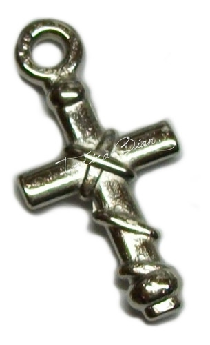 100 Grs Dijes De Metal Cruz Cruces Para Denarios Armar Bijou