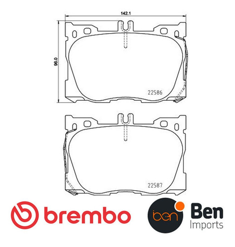 Pastilha Dianteira Brembo Mercedes C-43 Amg 2015-2021 W205
