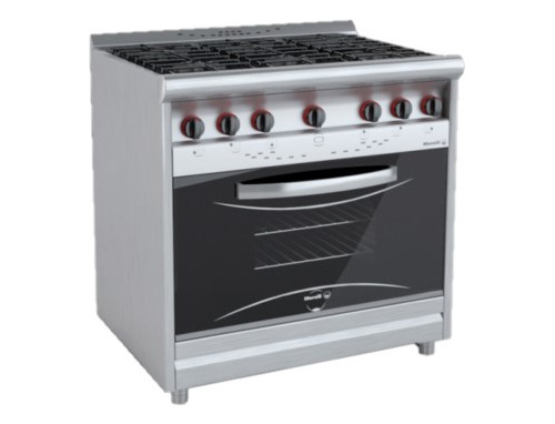 Cocina 4 Hornallas, Horno, Puerta De Vidrio Morelli Cheff 90