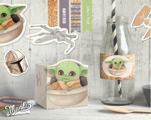 Kit Imprimible Baby Yoda Personalizado Pdf Para Imprimir