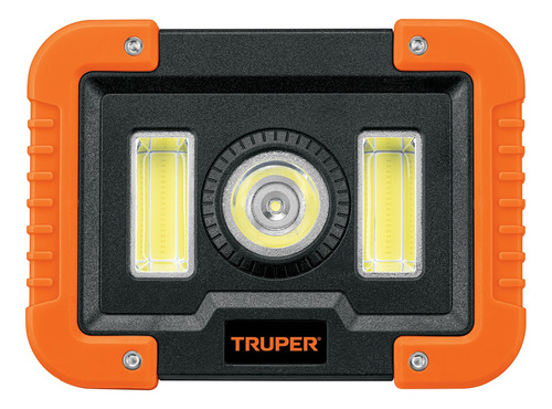 Lámpara Led 1000 Lm De Trabajo Recargable Truper 14631 Blanco Naranja