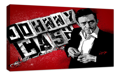 Cuadro Canvas Decorativos,  Johnny Cash Music