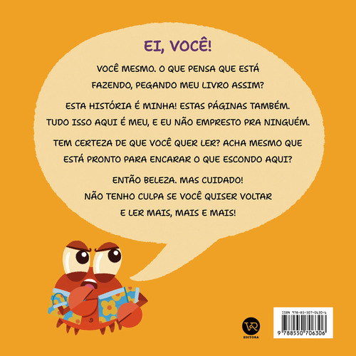 O Caranguejo Irritado Em: Este Livro É Meu! (e Eu Não Te Empresto)