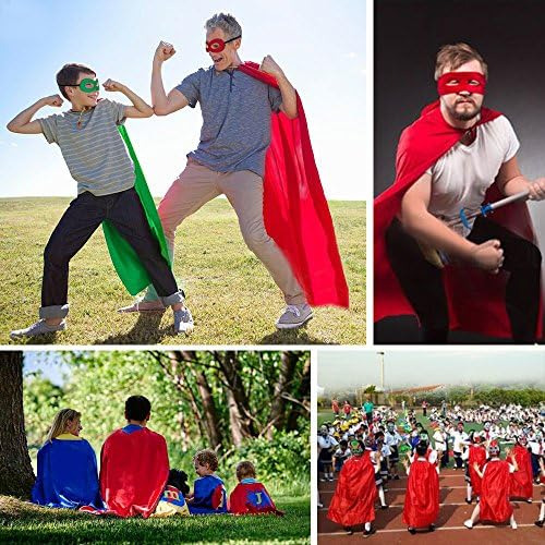 D.q.z Adultos Superhero: Capa Y Máscara Para Hombre Y Mujer,