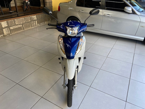 Imagem 5 de 10 de Honda Biz 125 Flex 2022 Apenas 3.000 Km Ú.dono Branca E Azul