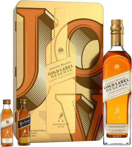 Johnnie Walker Gold Label 18年 箱付き Whisky Johnnie Walker Gold Label Reserve 18 Anos Gift Pack