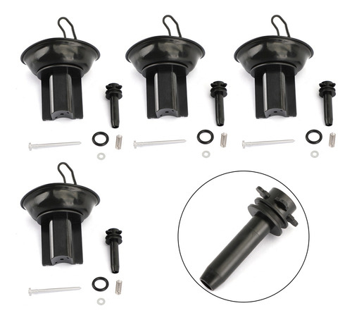 4x Kit Carburador Diafragma Émbolo Para Honda Cb400 Vtec