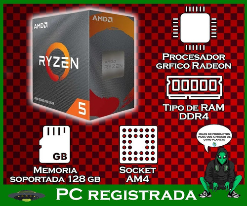 Imagen 3 de 6 de Micro Procesador Amd Ryzen 5 Pro 4500 8mb 4.1ghz Am4 Pcreg