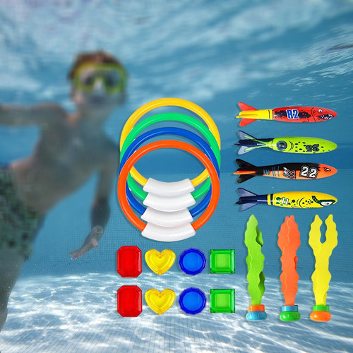 19 Piezas De Juguetes De Buceo Que Se Hunden En La Piscina