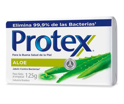 Jabón De Tocador Protex Aloe 125 Gramos