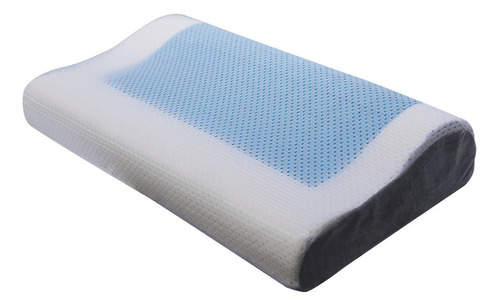 Almohada Memory Foam Con Gel Color Blanco