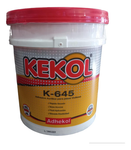 Kekol K-645 Adhesivo Acrílico Para Pisos Vinílicos X10 Kg