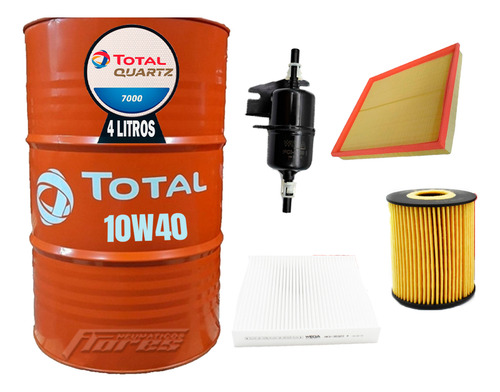 Cambio Aceite 10w40 4l + Kit Filtros Fiat Cronos 1.8 E-torq