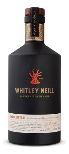Ginebra Whitley Neill Dry Gin 750ml