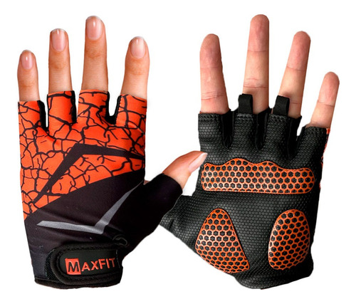 Guantes Gym Tacticos Pesas Crossfit Gimnasio Maxfit St007