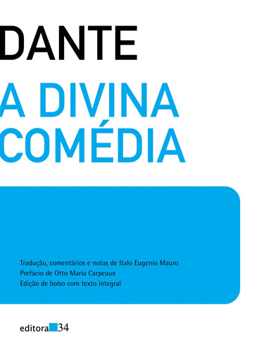 A divina comédia: Edição de Bolso, de Alighieri, Dante. Editora 34 Ltda., capa mole em português, 2016