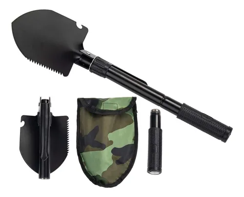 Pala Plegable De Jardinería Pala De Camping Militar Eq...