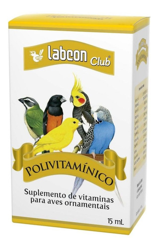 Polivitaminico Para Aves Ornamentais 15ml Alcon Club