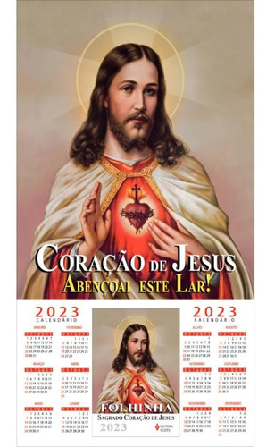 Folhinha Sagrado Coração De Jesus - 2023 (editora Vozes)