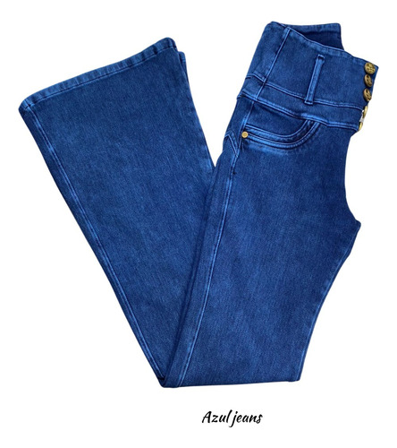 Pack 2x1 Jeans Fajero Reductor Flare 5 Botones Marca Nieves