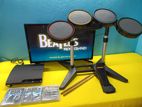 Bateria Rockband Con Un Juego A Escoger Ps3 