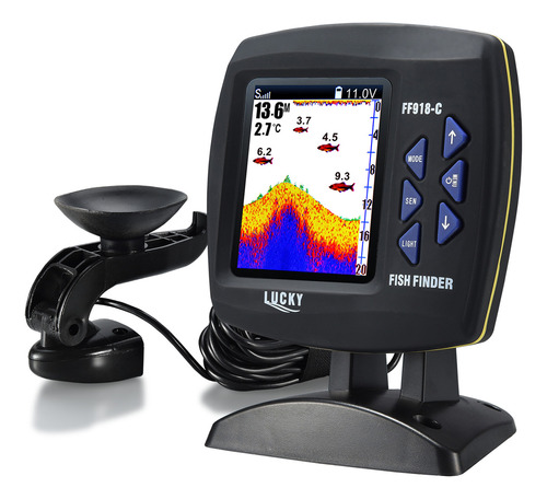 Transductor Lcd Impermeable Bajo El Agua Monitor Fishfinder