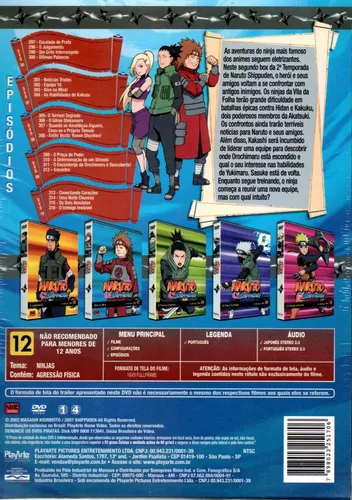 Naruto Shippuden - Box 1 com 5 DVDs - Novo Lacrado